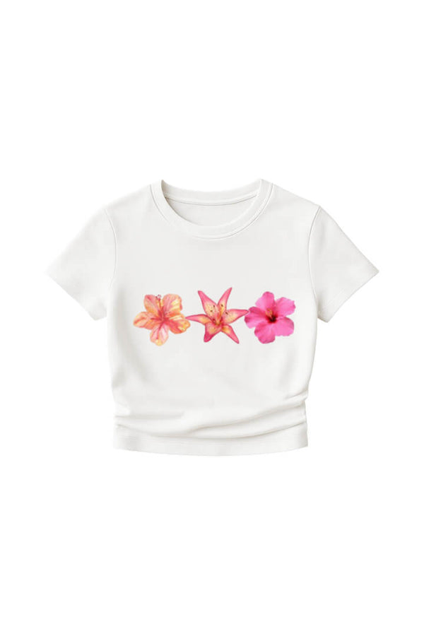 Floral Trio Baby Tee