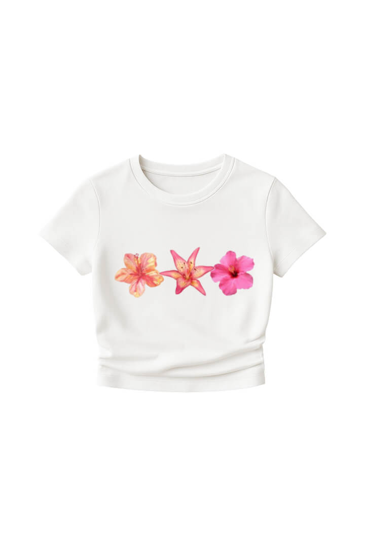 Floral Trio Baby Tee