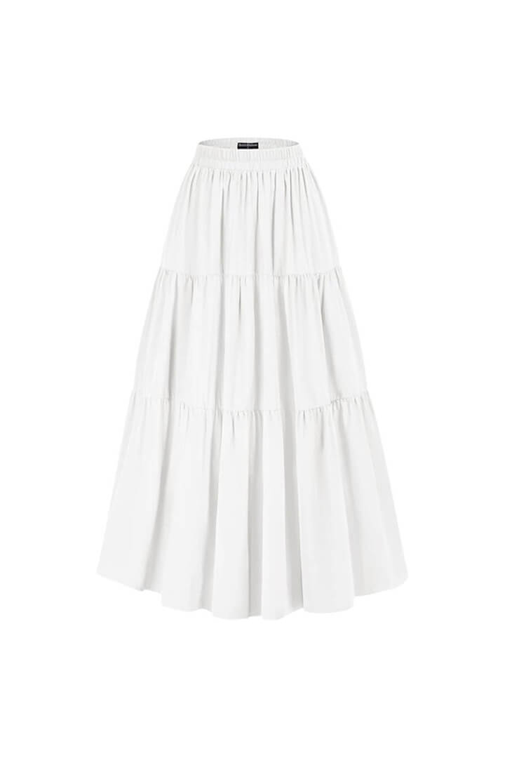 White Boho Skirt